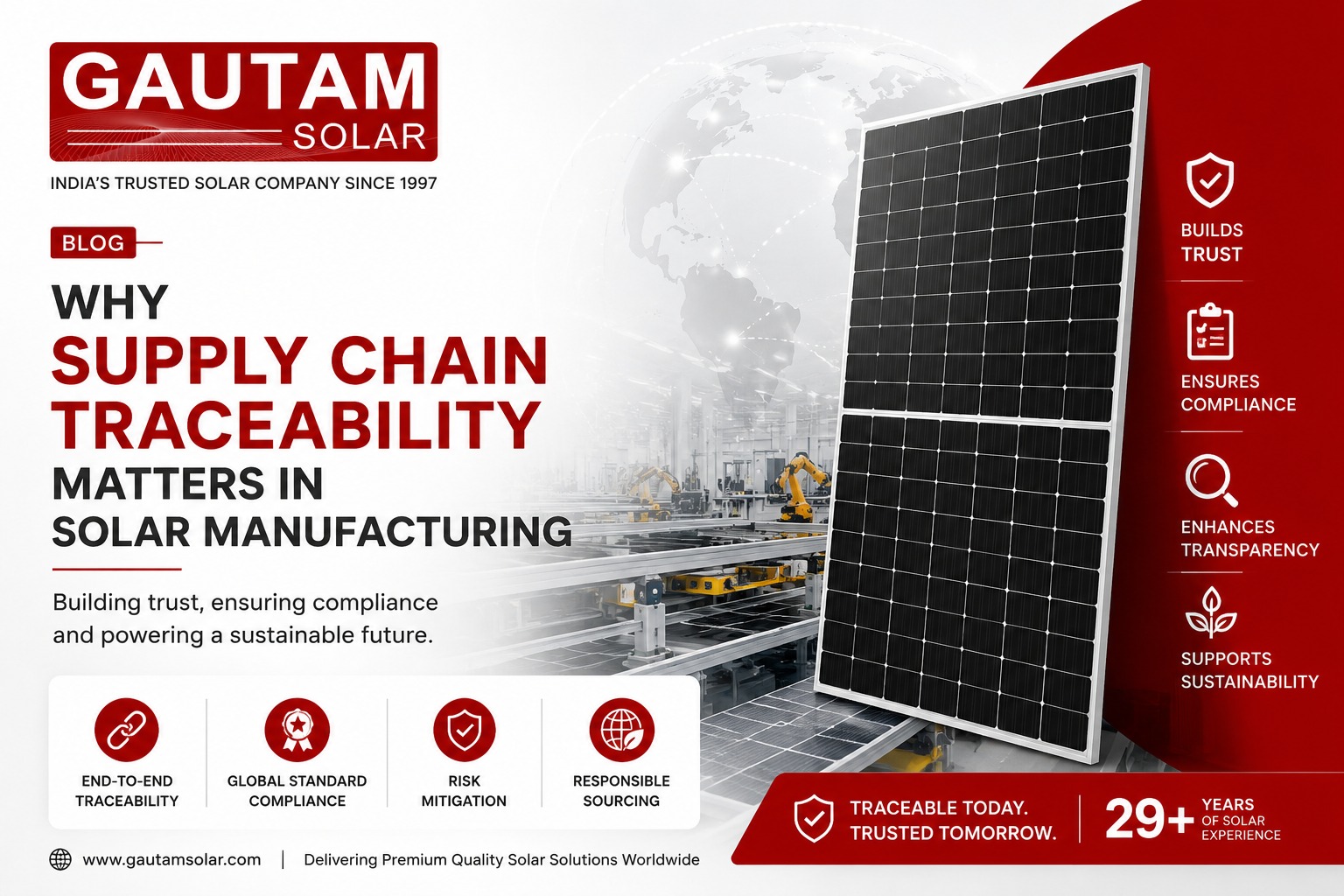 Why Supply Chain Traceability Matters in Solar Manufacturing | Gautam Solar